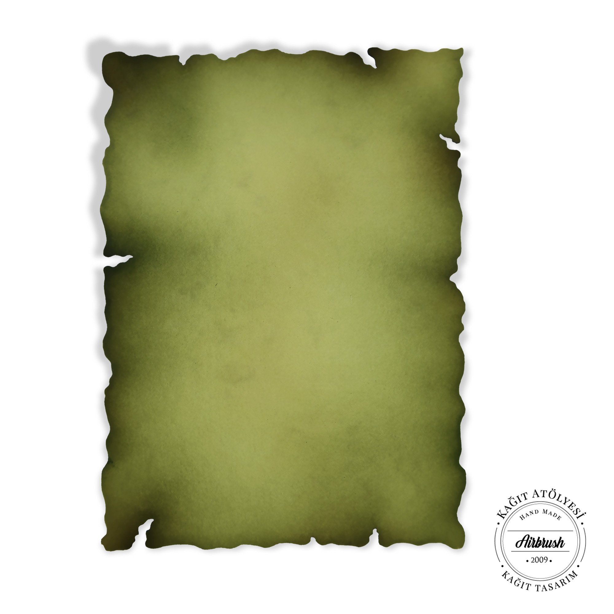 Kağıt Atölyesi 300 gr A3 Açık Yeşil Dikdörtgen