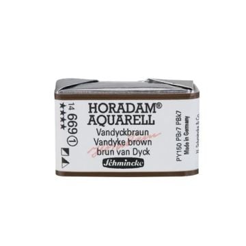 Schmincke Horadam Aquarell Artistik Sulu Boya Tam Tablet Seri 1 669 vandyke brown