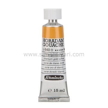 Schmincke 640 Titanium Gold Ochre Horadam Gouache Boya 15 ml Seri 1