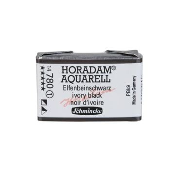 Schmincke Horadam Aquarell Artistik Sulu Boya Tam Tablet Seri 1 780 ivory black