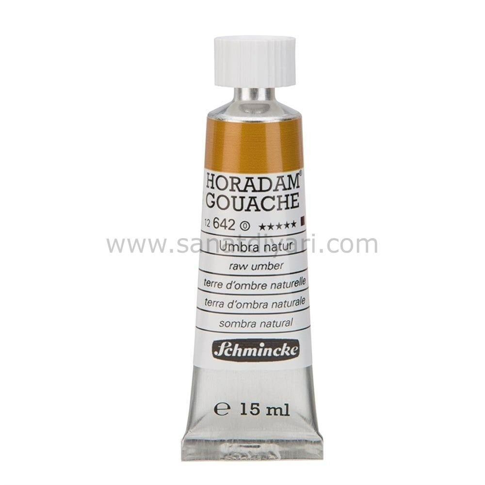 Schmincke 642 Raw Umber Horadam Gouache Boya 15 ml Seri 1