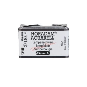 Schmincke Horadam Aquarell Artistik Sulu Boya Tam Tablet Seri 1 781 lamp black
