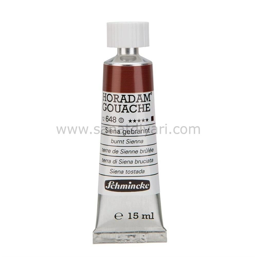Schmincke 648 Burnt Sienna Horadam Gouache Boya 15 ml Seri 1