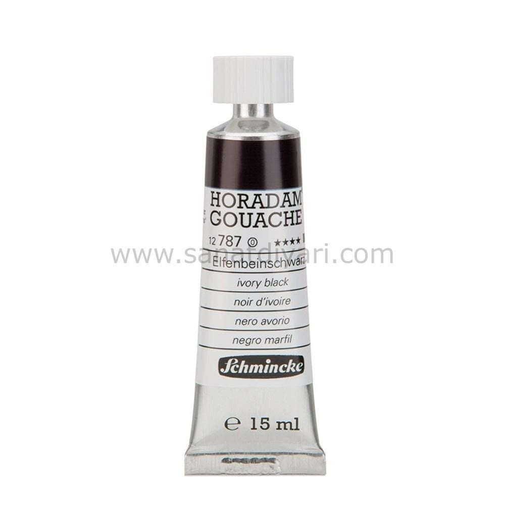 Schmincke 787 Ivory Black Horadam Gouache Boya 15 ml Seri 1