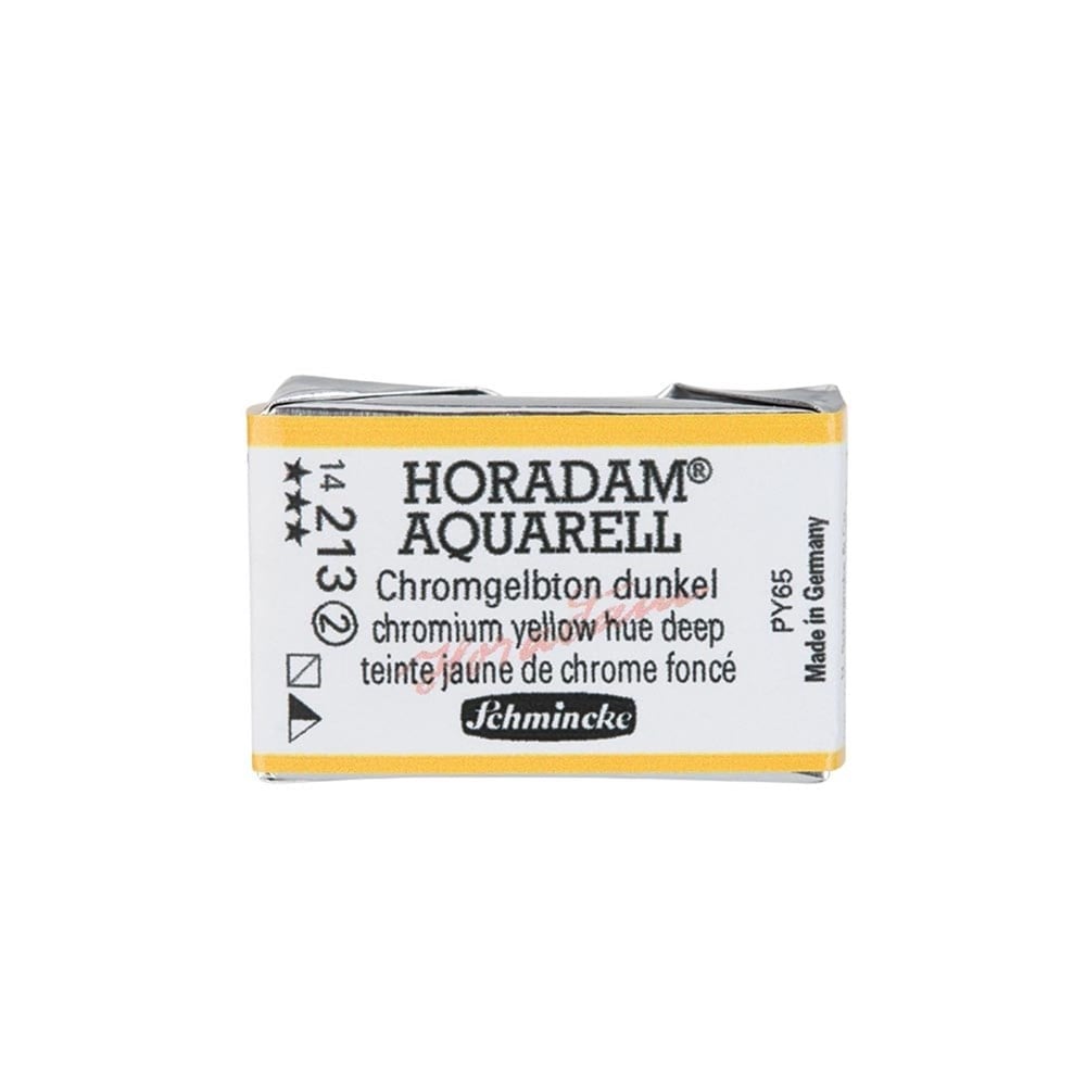 Schmincke Horadam Aquarell Artistik Sulu Boya Tam Tablet Seri 2 213 chromium yellow hue deep