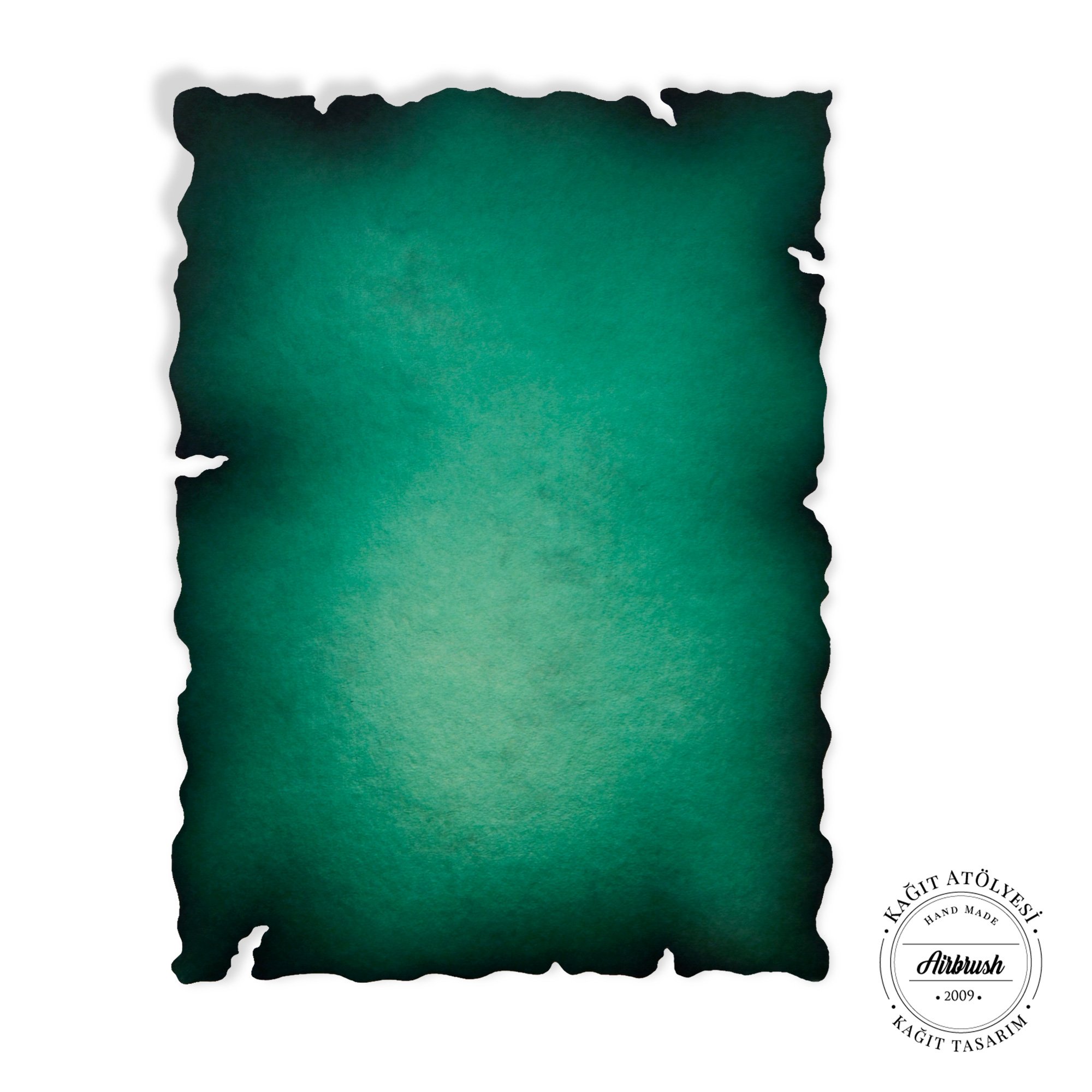 Kağıt Atölyesi 300 gr A6 Yeşil Dikdörtgen