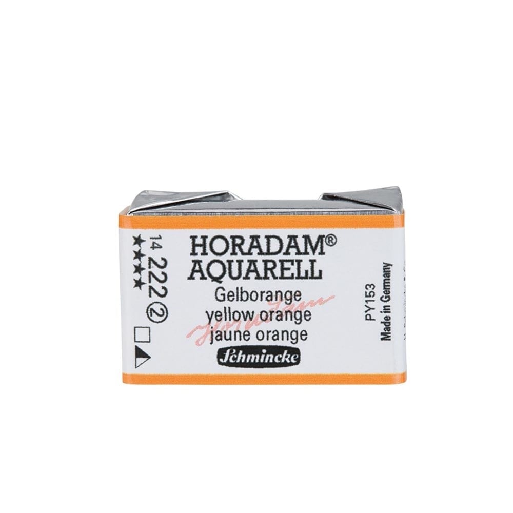 Schmincke Horadam Aquarell Artistik Sulu Boya Tam Tablet Seri 2 222 yellow orange
