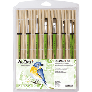 Da Vinci Bambu Fırçalıklı Sentetik Hobi 8'li Fırça Seti Seri 5329