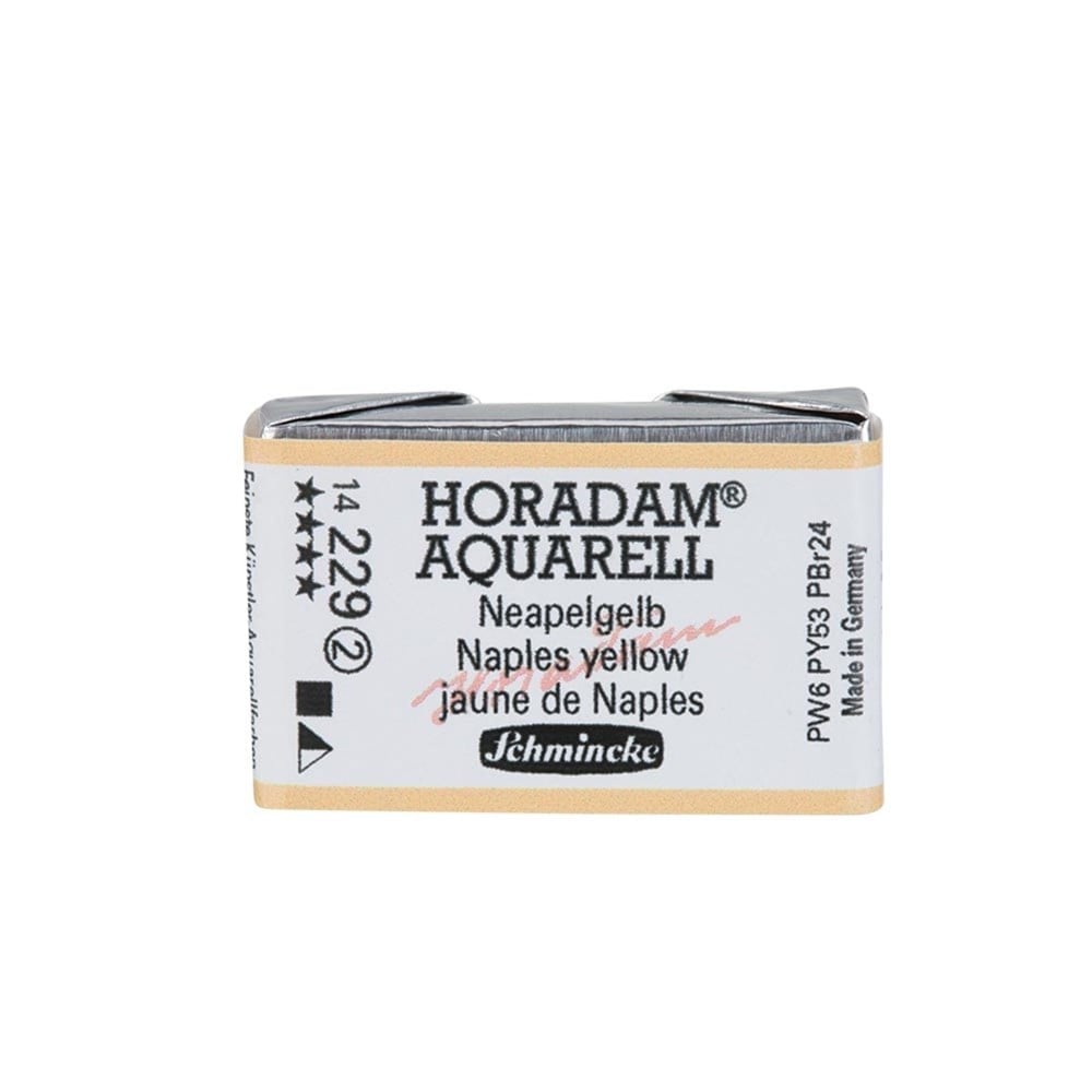 Schmincke Horadam Aquarell Artistik Sulu Boya Tam Tablet Seri 2 229 naples yellow