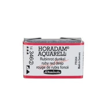 Schmincke Horadam Aquarell Artistik Sulu Boya Tam Tablet Seri 2 346 ruby red deep