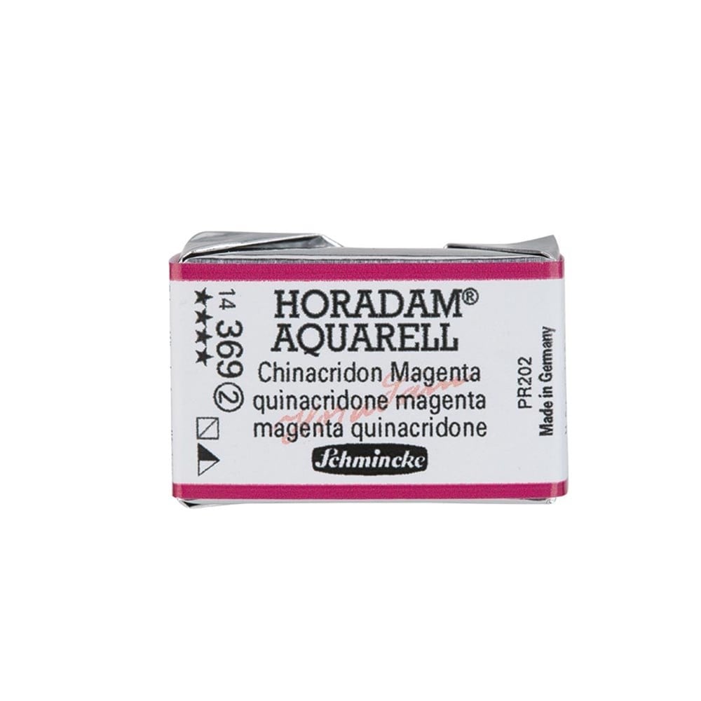 Schmincke Horadam Aquarell Artistik Sulu Boya Tam Tablet Seri 2 369 quinacridone magenta