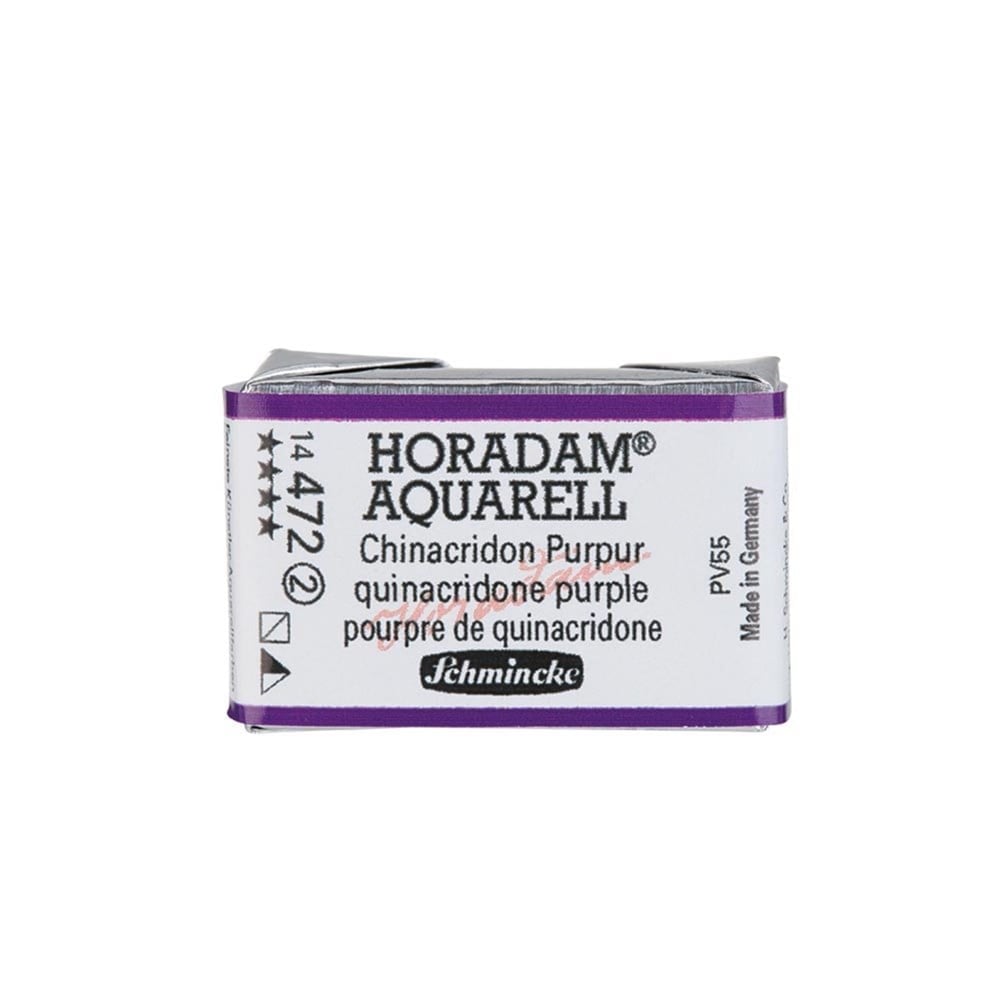 Schmincke Horadam Aquarell Artistik Sulu Boya Tam Tablet Seri 2 472 quinacridone purple