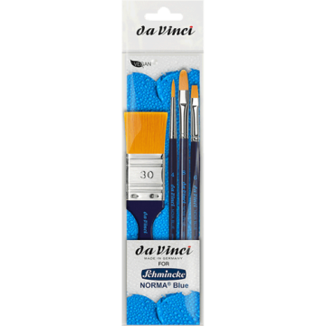 Da Vinci For Norma Blue Synthetic Oil Paint Brush Set 11660