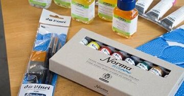 Da Vinci For Norma Blue Synthetic Oil Paint Brush Set 11660