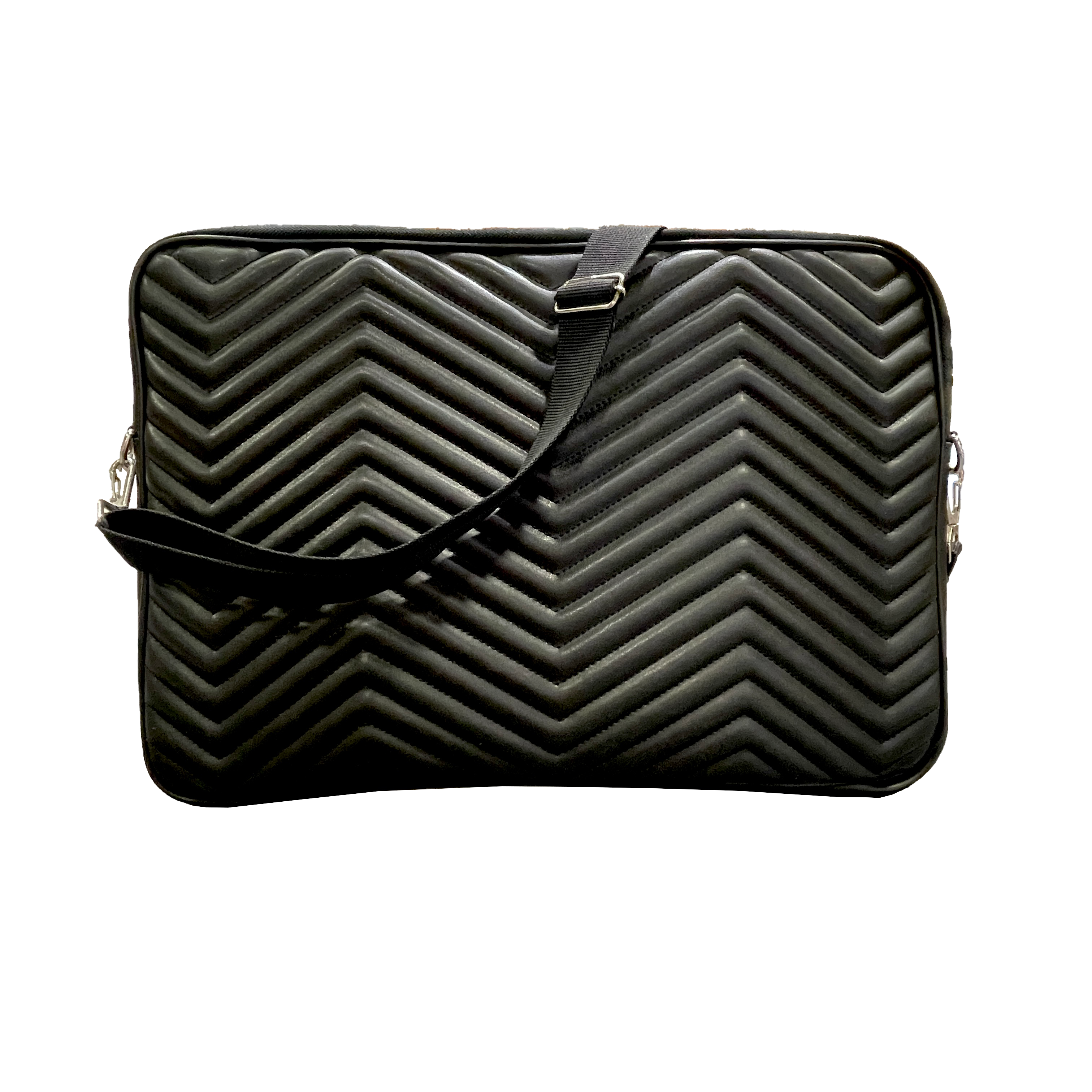 Bback 880 kapitone Çok Amaçlı Hat Çantası Askılı Siyah 30x42 cm