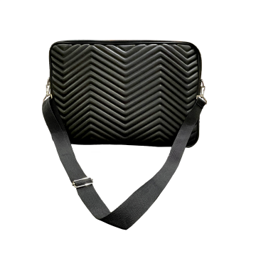 Bback 880 kapitone Çok Amaçlı Hat Çantası Askılı Siyah 30x42 cm