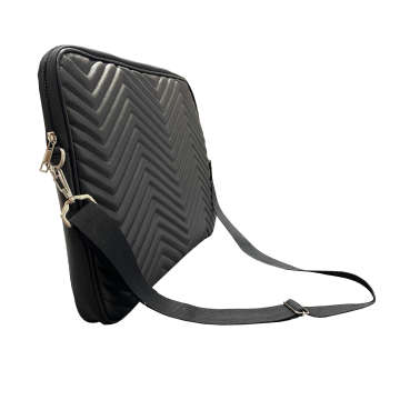 Bback 880 kapitone Çok Amaçlı Hat Çantası Askılı Siyah 30x42 cm