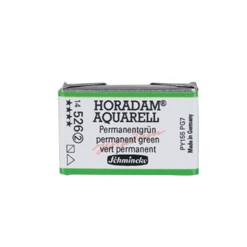 Schmincke Horadam Aquarell Artistik Sulu Boya Tam Tablet Seri 2 526 permanent green
