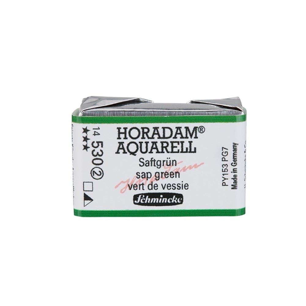 Schmincke Horadam Aquarell Artistik Sulu Boya Tam Tablet Seri 2 530 sap green