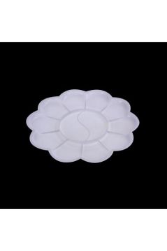 10 Yapraklı Beyaz Papatya Plastik Palet