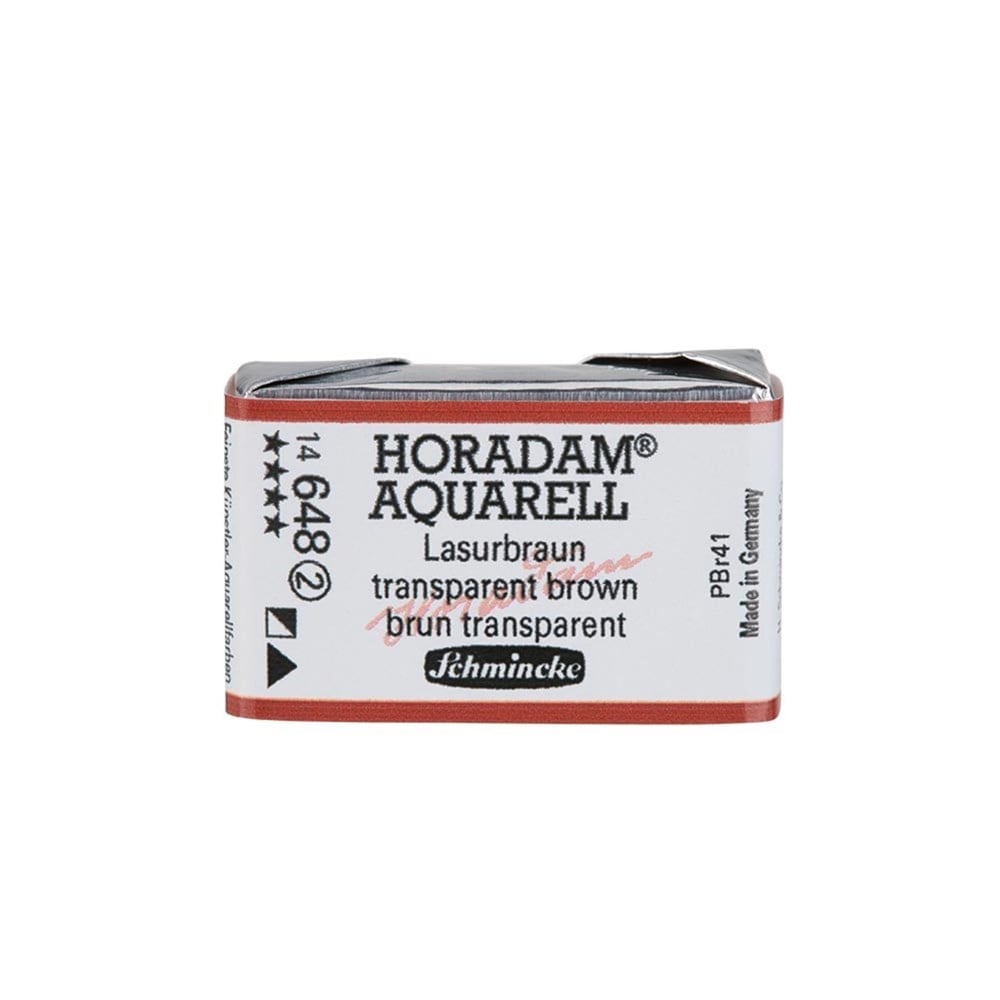 Schmincke Horadam Aquarell Artistik Sulu Boya Tam Tablet Seri 2 648 transparent brown