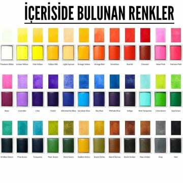 Pagos Özel Kutulu Sulu Boya Seti 36 Renk