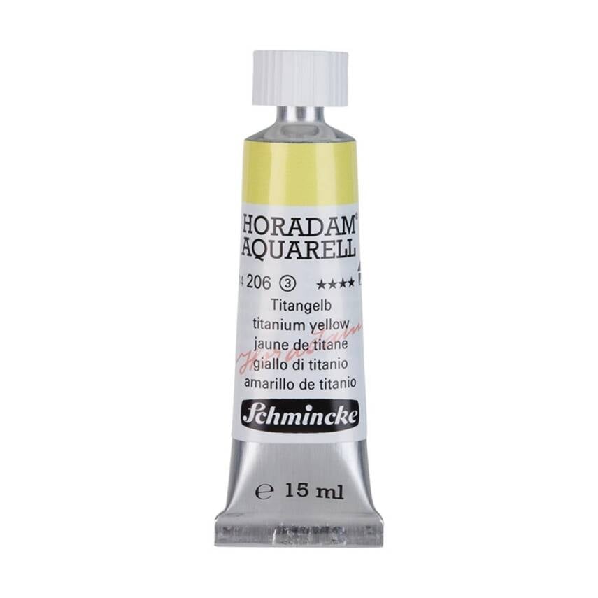 Schmincke Horadam Aquarell Artist Sulu Boya 15 ml Tüp Seri 3 206 Titanium Yellow