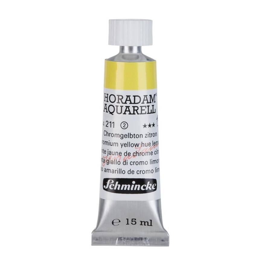 Schmincke Horadam Aquarell Artist Sulu Boya 15 ml Tüp Seri 2 211 Chromium Yellow Hue Lemon