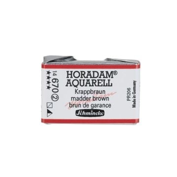 Schmincke Horadam Aquarell Artistik Sulu Boya Tam Tablet Seri 2 670 madder brown