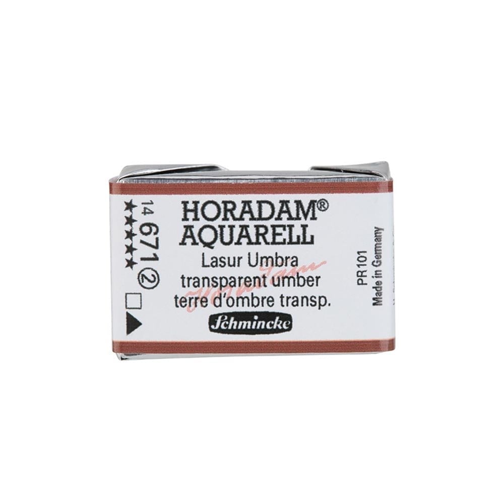 Schmincke Horadam Aquarell Artistik Sulu Boya Tam Tablet Seri 2 671 transparent umber