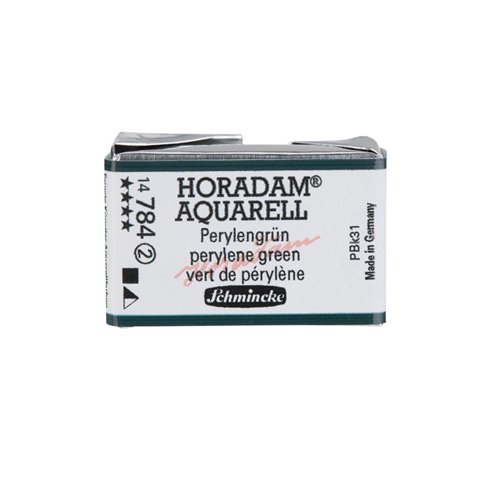 Schmincke Horadam Aquarell Artistik Sulu Boya Tam Tablet Seri 2 784 perylene green