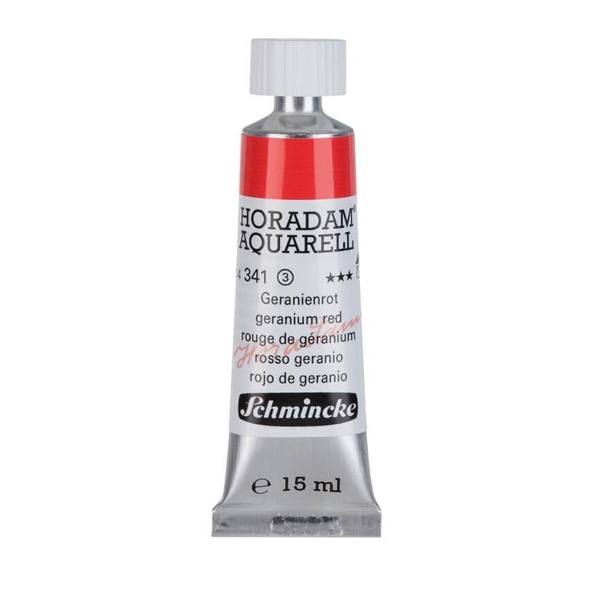 Schmincke Horadam Aquarell Artist Sulu Boya 15 ml Tüp Seri 3 341 Geranium Red