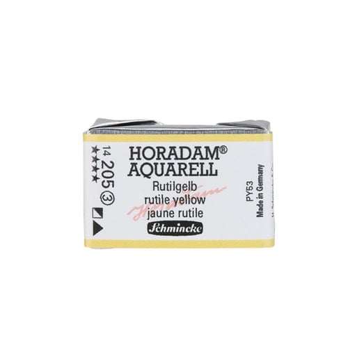 Schmincke Horadam Aquarell Artistik Sulu Boya Tam Tablet Seri 3 205 rutile yellow