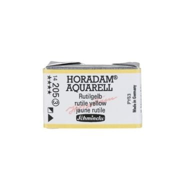 Schmincke Horadam Aquarell Artistik Sulu Boya Tam Tablet Seri 3 205 rutile yellow
