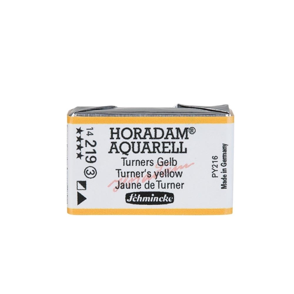 Schmincke Horadam Aquarell Artistik Sulu Boya Tam Tablet Seri 3 219 Turner's Yellow