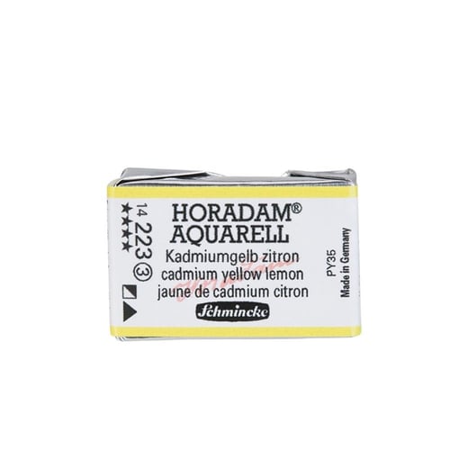 Schmincke Horadam Aquarell Artistik Sulu Boya Tam Tablet Seri 3 223 cadmium yellow lemon