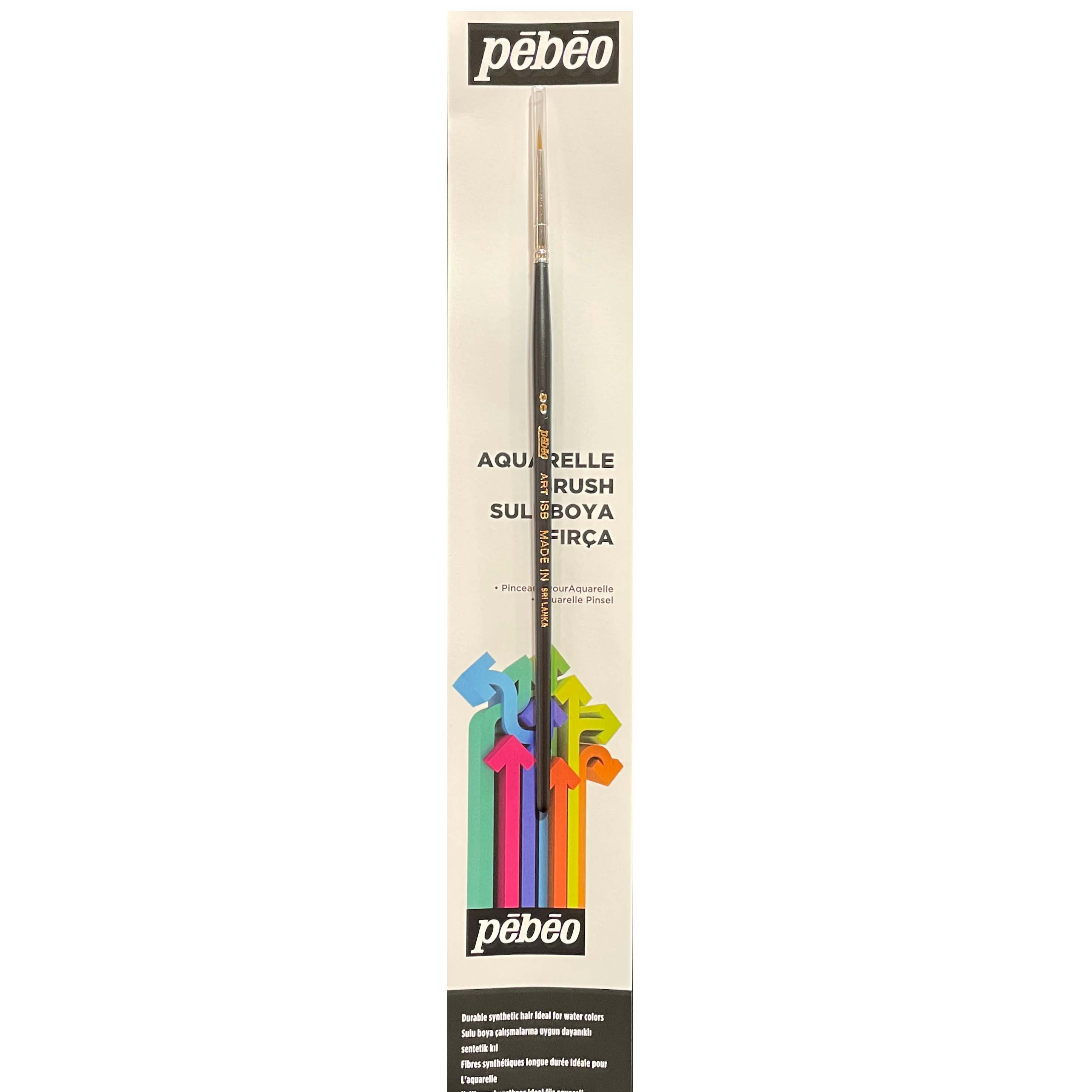 Pebeo ISB Serisi İmitasyon Samur Sulu Boya Fırçası NO: 00