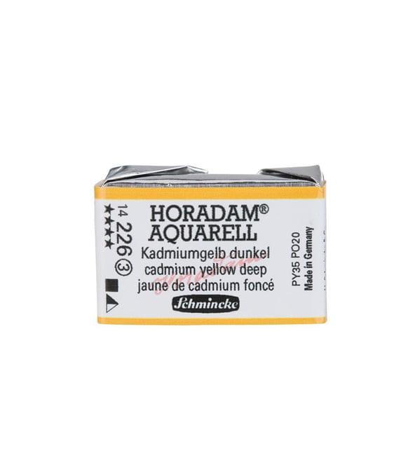 Schmincke Horadam Aquarell Artistik Sulu Boya Tam Tablet Seri 3 226 cadmium yellow deep