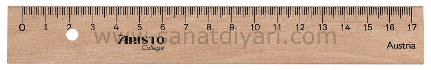 Aristo COLLEGE AHŞAP CETVEL 17 CM AR23317