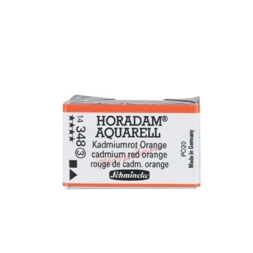 Schmincke Horadam Aquarell Artistik Sulu Boya Tam Tablet Seri 3 348 cadmium red orange