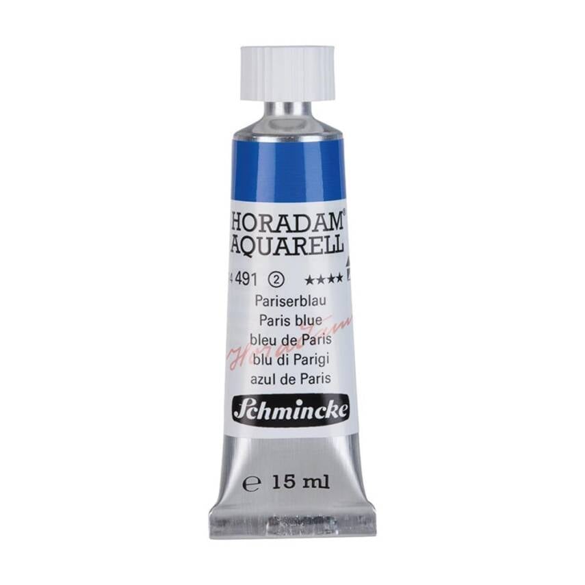 Schmincke Horadam Aquarell Artist Sulu Boya 15 ml Tüp Seri 2 491 Paris Blue