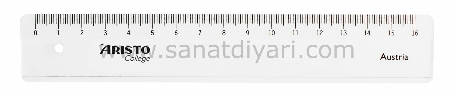 Aristo COLLEGE PLASTİK CETVEL 17 CM AR23017