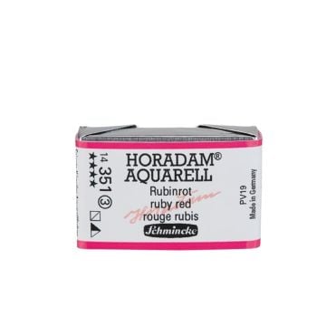 Schmincke Horadam Aquarell Artistik Sulu Boya Tam Tablet Seri 3 351 ruby red