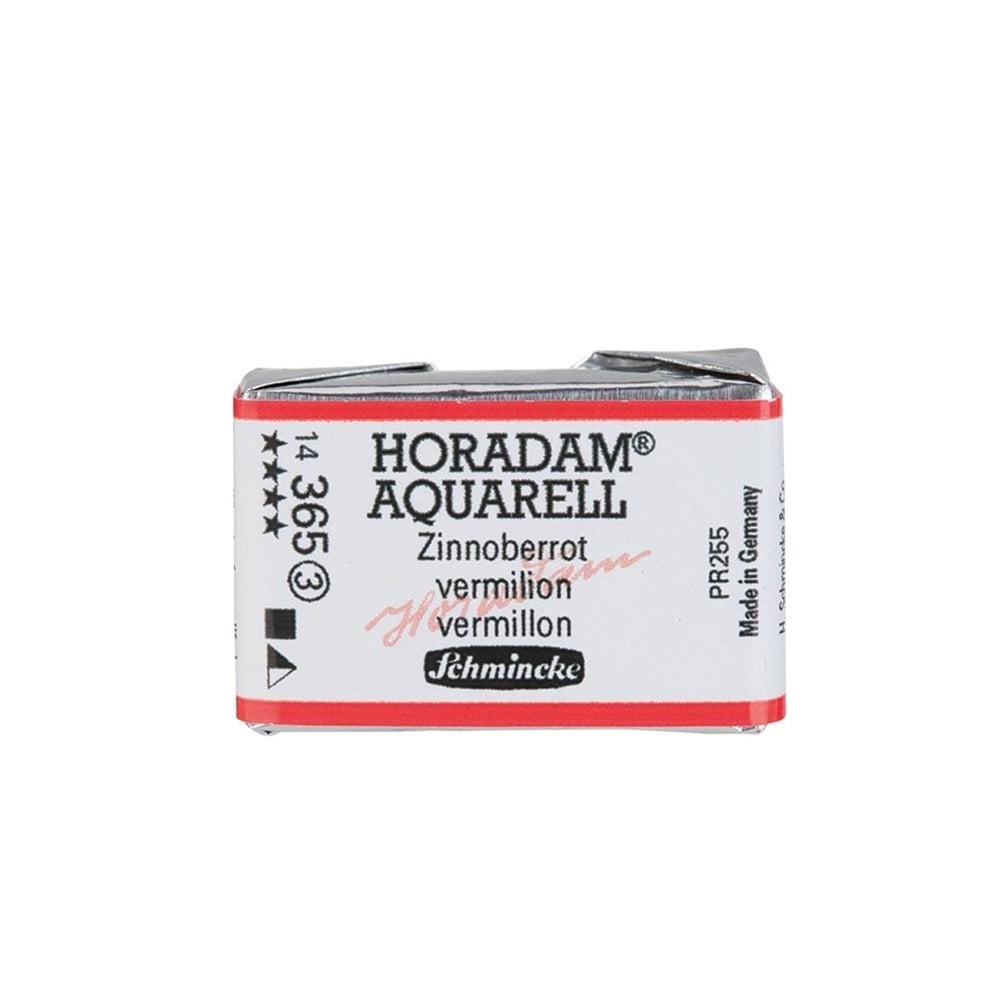 Schmincke Horadam Aquarell Artistik Sulu Boya Tam Tablet Seri 3 365 vermilion