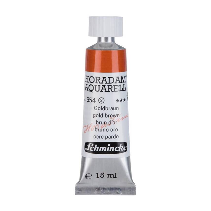 Schmincke Horadam Aquarell Artist Sulu Boya 15 ml Tüp Seri 2 654 Gold Brown