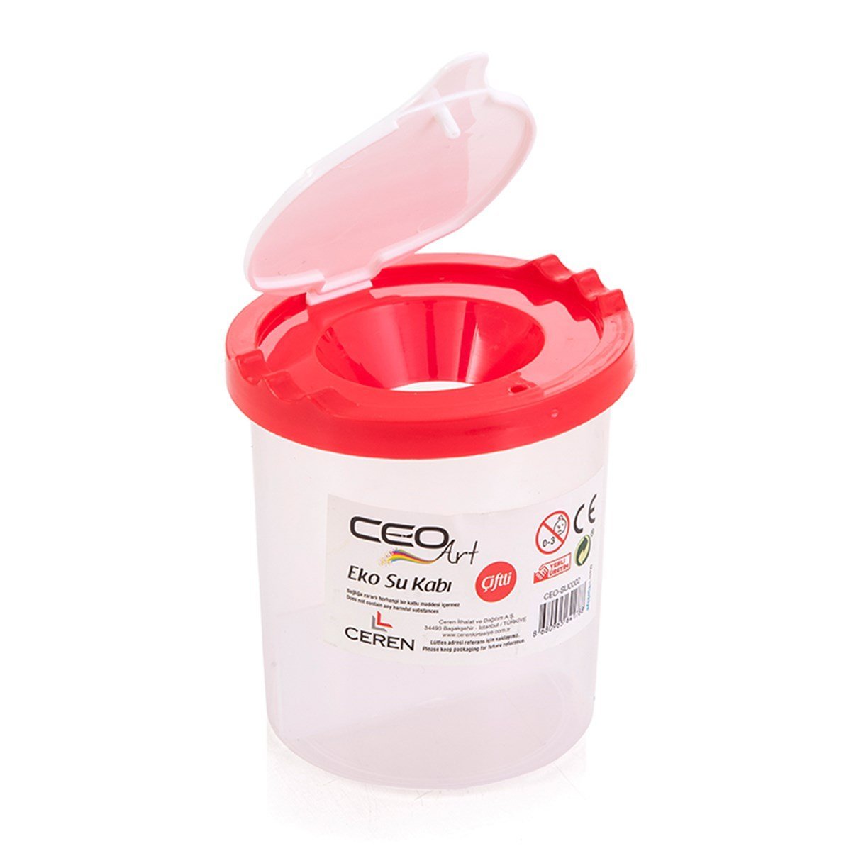 CEOART Fırça Yıkama Kabı Çiftli CEO-SU0002