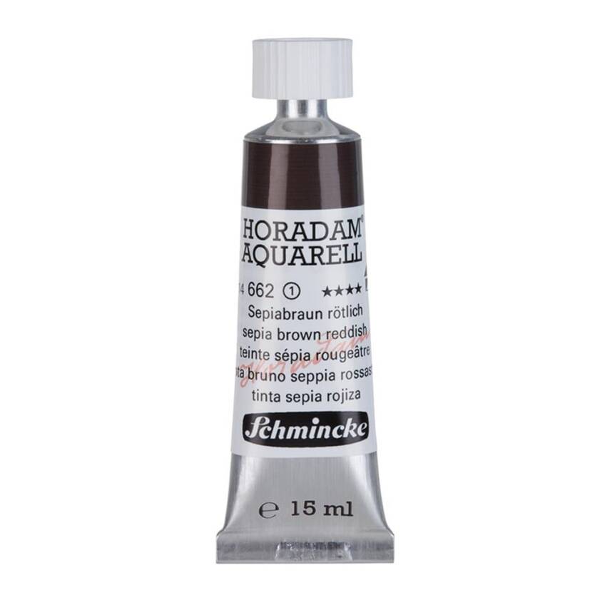 Schmincke Horadam Aquarell Artist Sulu Boya 15 ml Tüp Seri 1 662 Sepia Brown Reddish