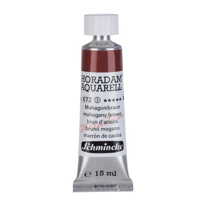 Schmincke Horadam Aquarell Artist Sulu Boya 15 ml Tüp Seri 2 672 Mahogany Brown
