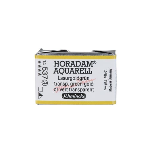 Schmincke Horadam Aquarell Artistik Sulu Boya Tam Tablet Seri 3 537 transparent green gold