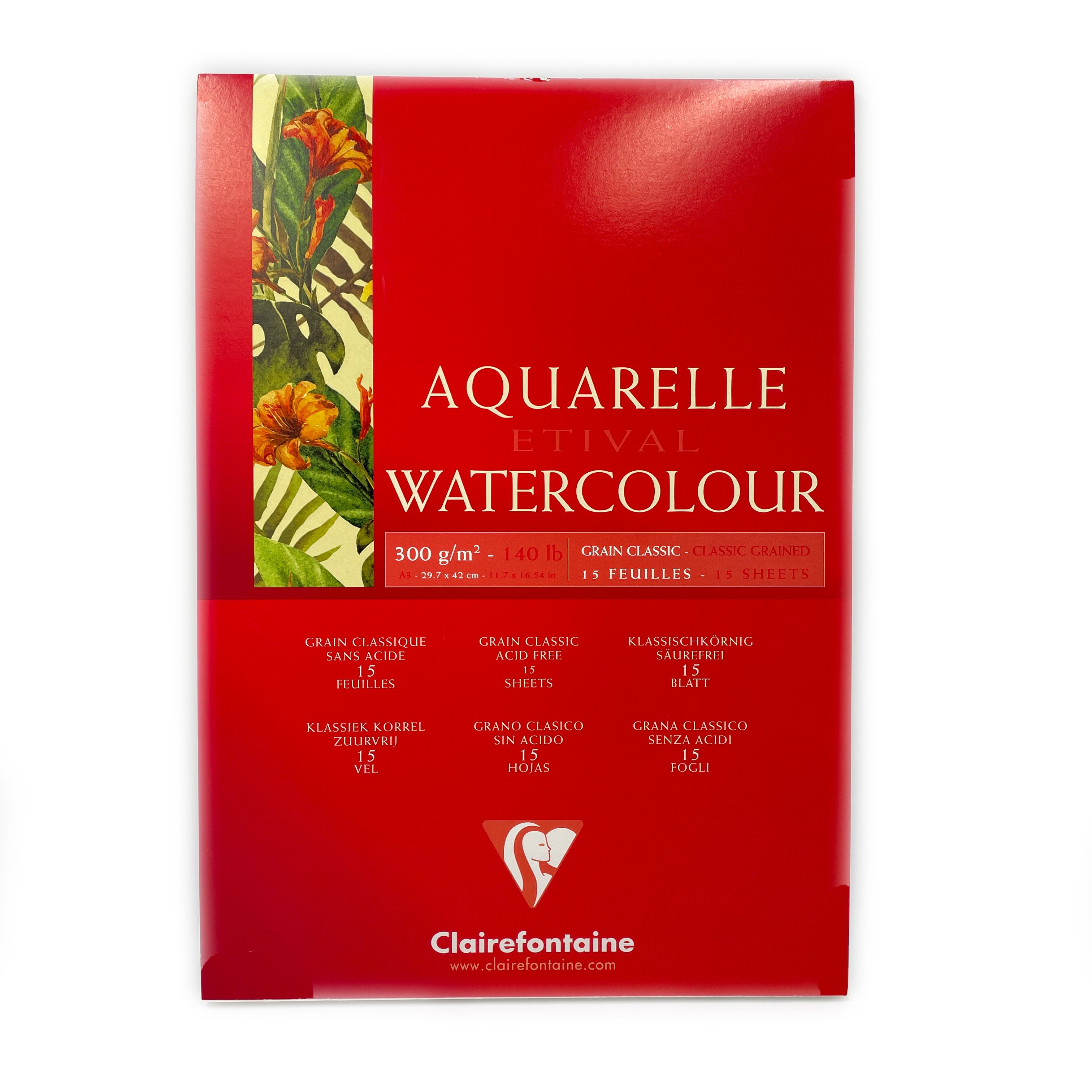 Clairefontaine Etival Classic A3 300 Gr Üstten Yapışkanlı 15 Yaprak